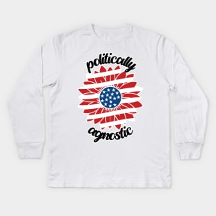 Politically Agnostic Kids Long Sleeve T-Shirt